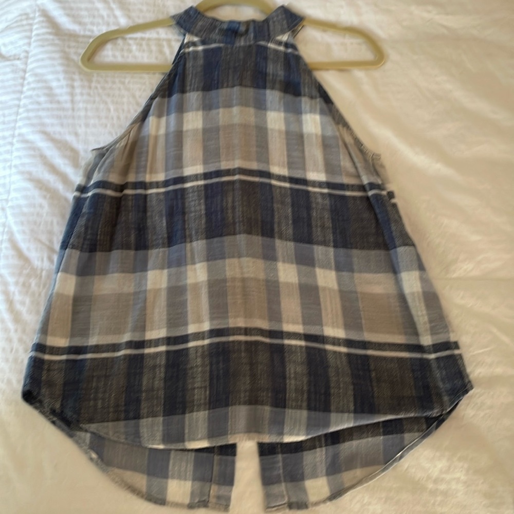 Cloth and Stone Mockneck, Button Back halter